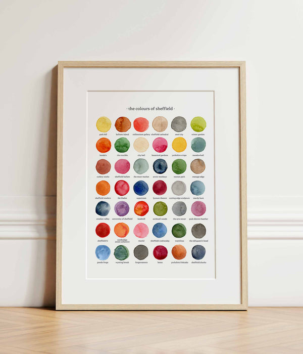 The Colours of Sheffield Print