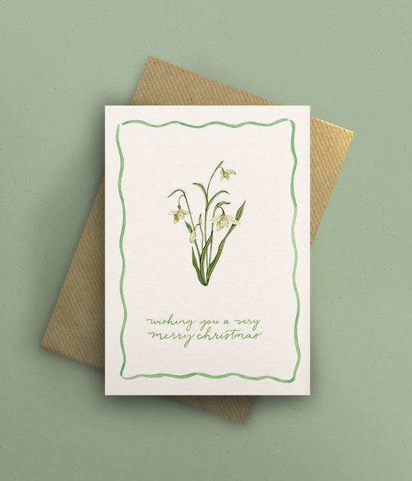 Snowdrops Christmas Card