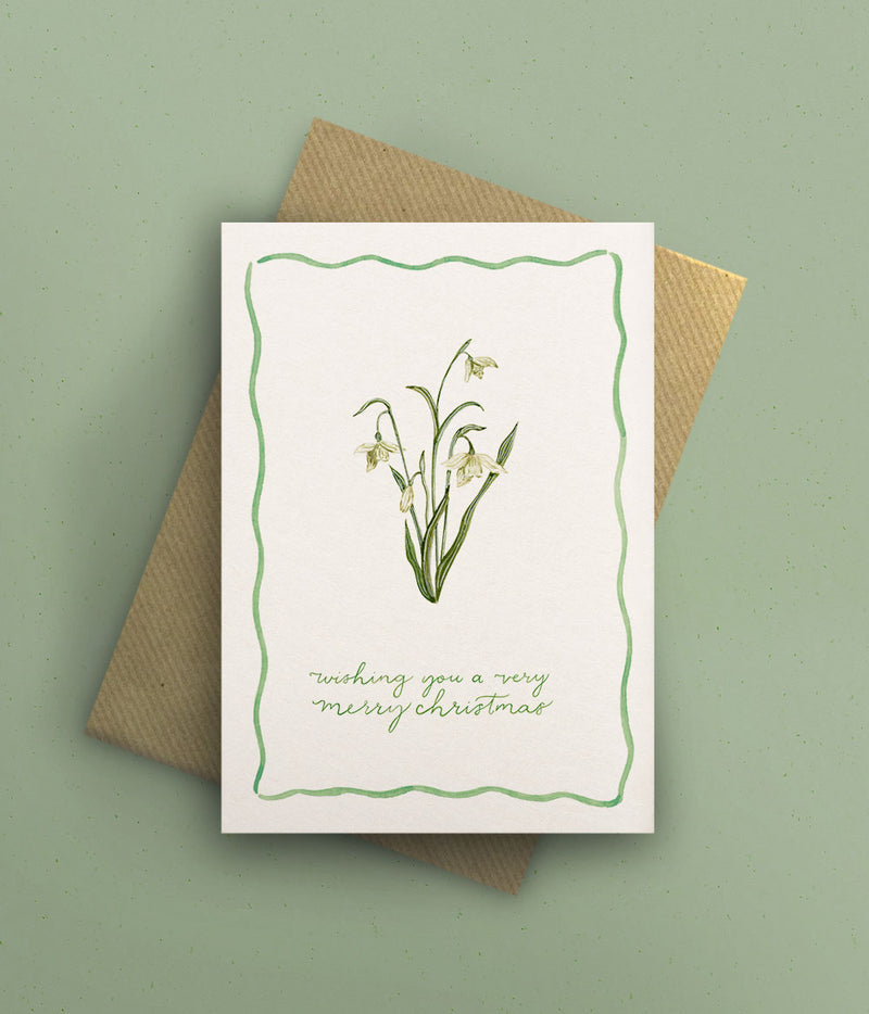 Snowdrops Christmas Card