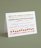 Watercolour Christmas Streamers Card