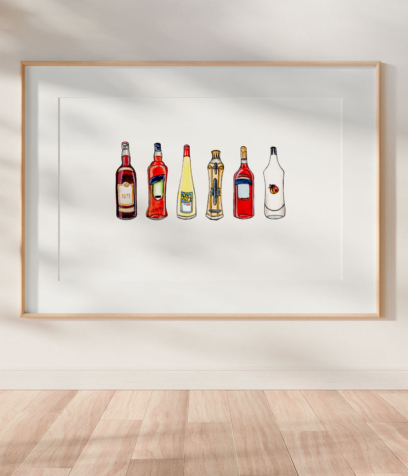 Summer Bottles Print