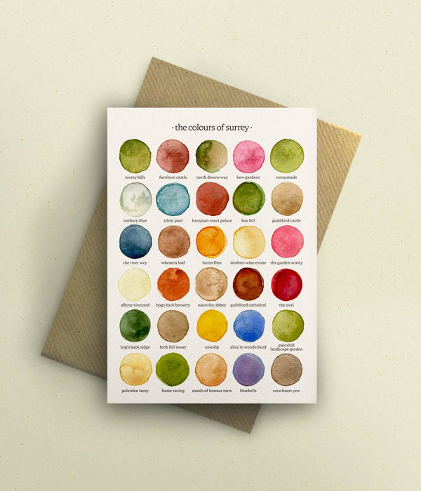The Colours of Surrey Card