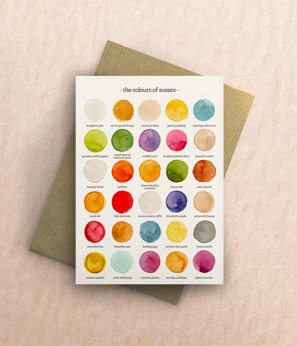 The Colours of Sussex Card