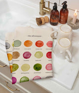The Colours of The Allotment Cotton Tea Towel