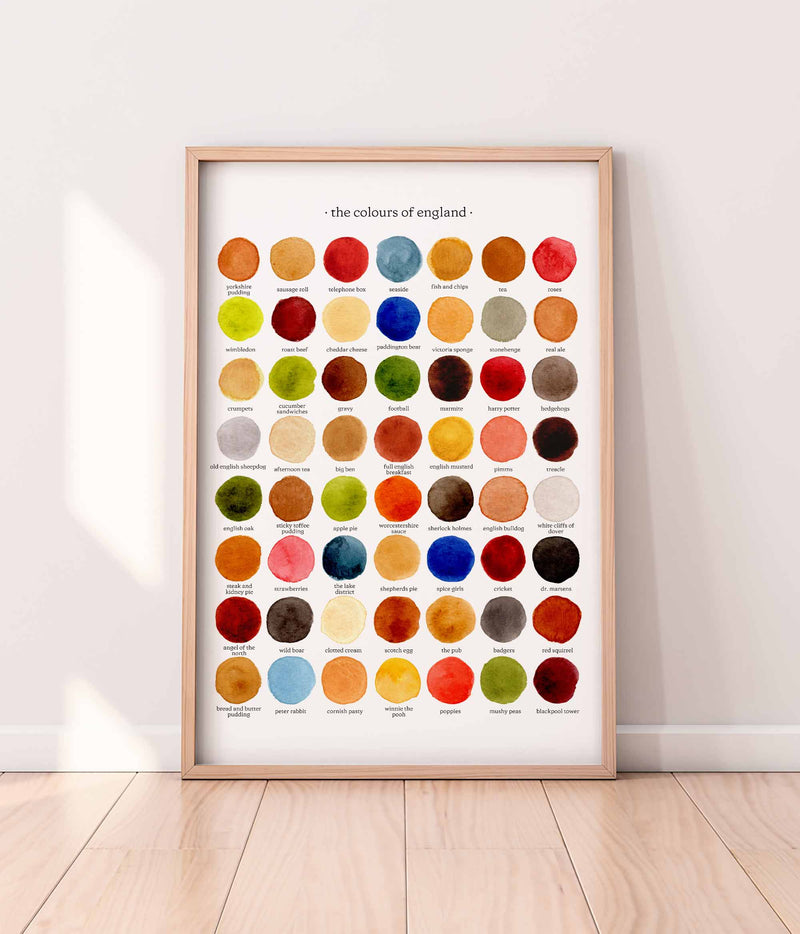 The Colours of England Print