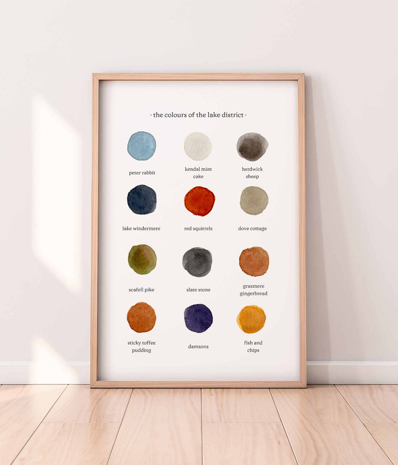 The Colours of The Lake District Print