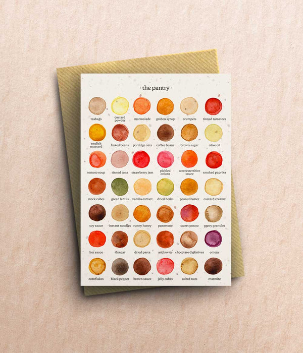 The Colours of The Pantry Card