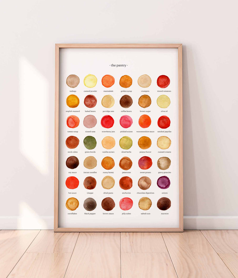 The Colours of The Pantry Print