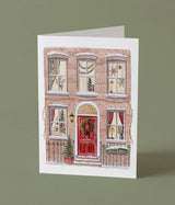 Watercolour Christmas Townhouse Card