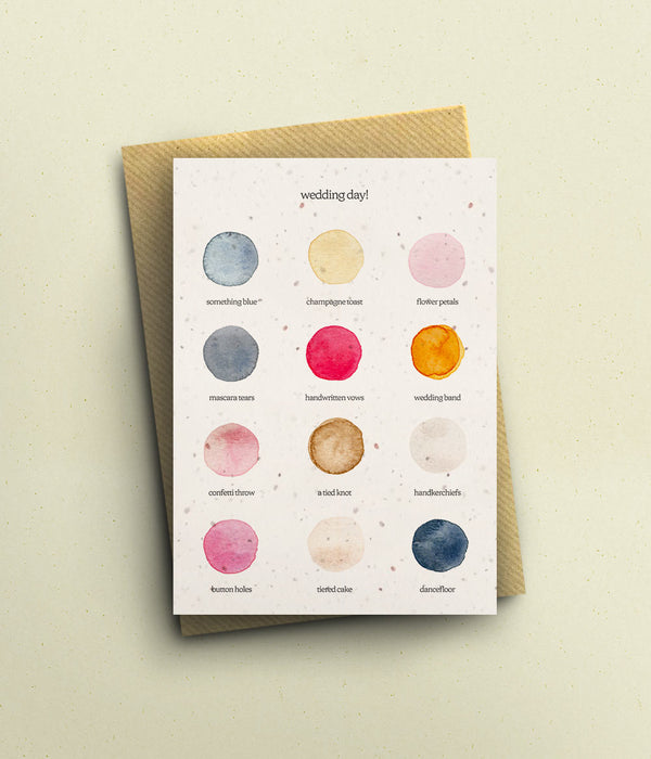 Wedding Colour Palette Card