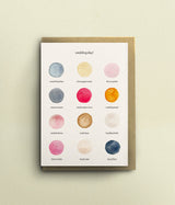 Wedding Colour Palette Card