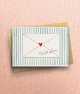 "With Love" Envelope Valentine's Card