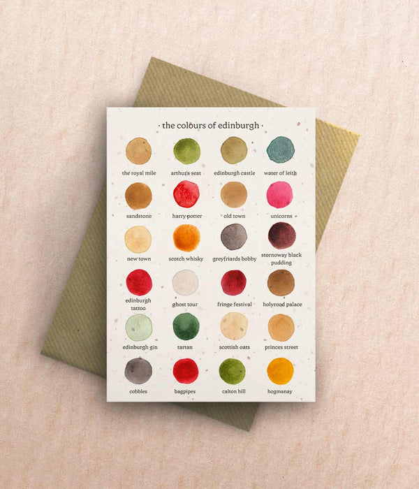 The Colours of Edinburgh Card