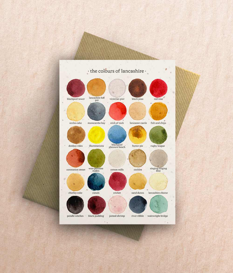 The Colours of Lancashire Card