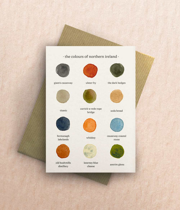 The Colours of Northern Ireland Card