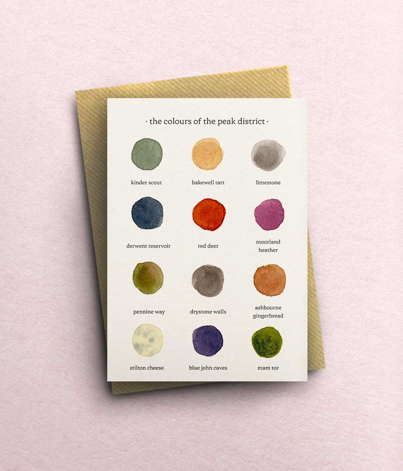 The Colours of The Peak District Card