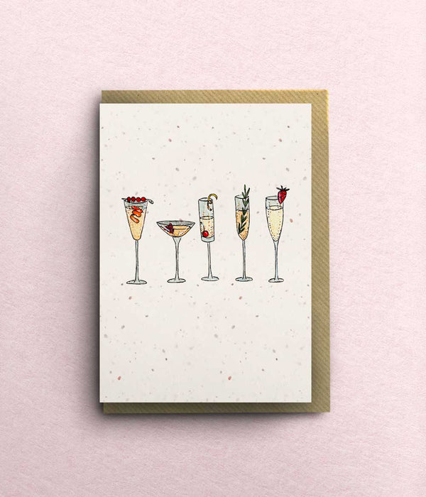 Prosecco Glasses Card