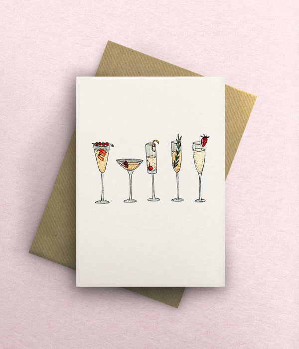 Prosecco Glasses Card