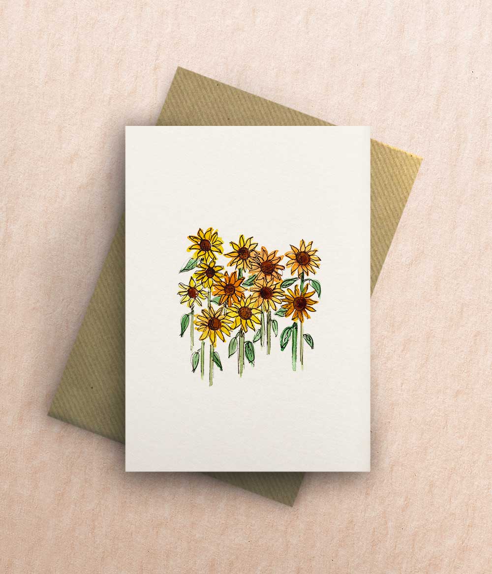 Sunflowers Card – bytillyillustration