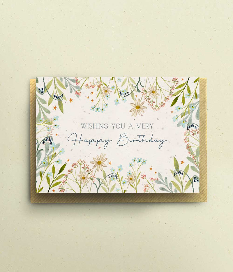 Wildflowers Birthday Card