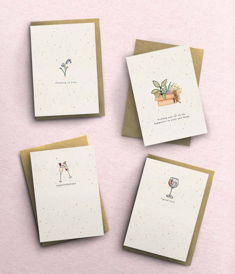 Card For Every Occasion Multipack - Seeded Paper - bytillyillustration