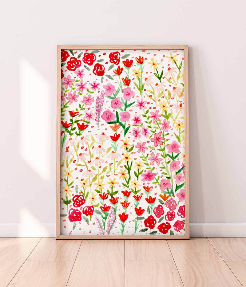 Ditsy Floral Print - A2 - bytillyillustration