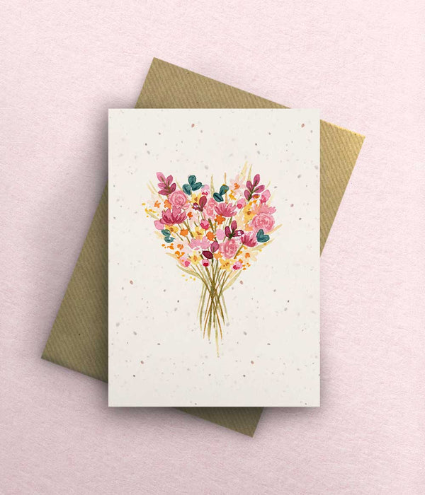 Floral Bouquet Card - A6 - bytillyillustration