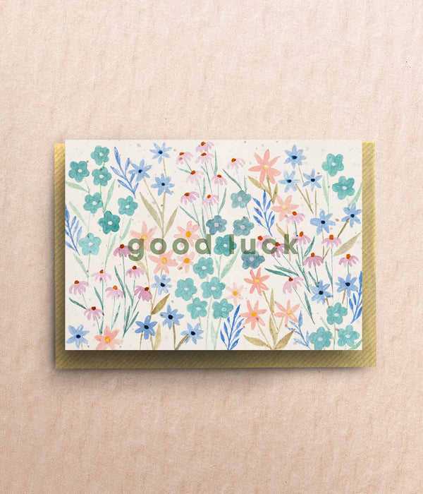 Floral Good Luck Card - A6 - bytillyillustration