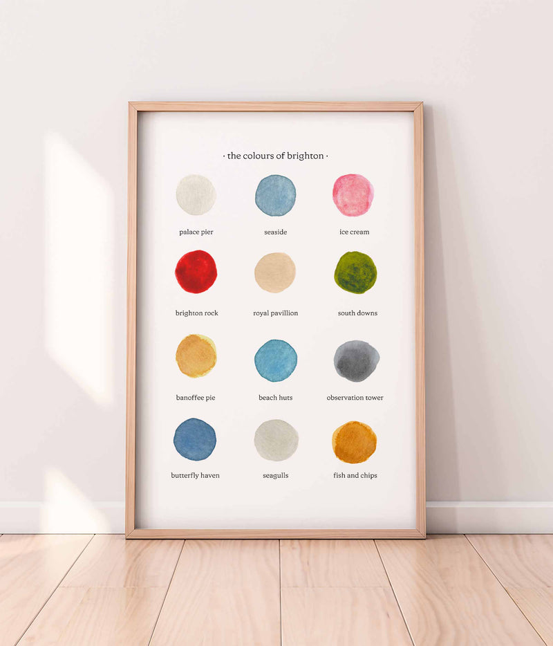 The Colours of Brighton Print - A2 - bytillyillustration