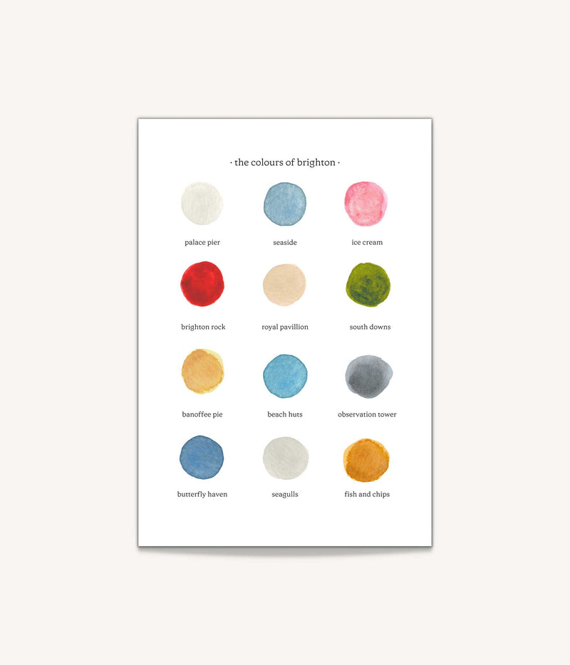 The Colours of Brighton Print - A2 - bytillyillustration